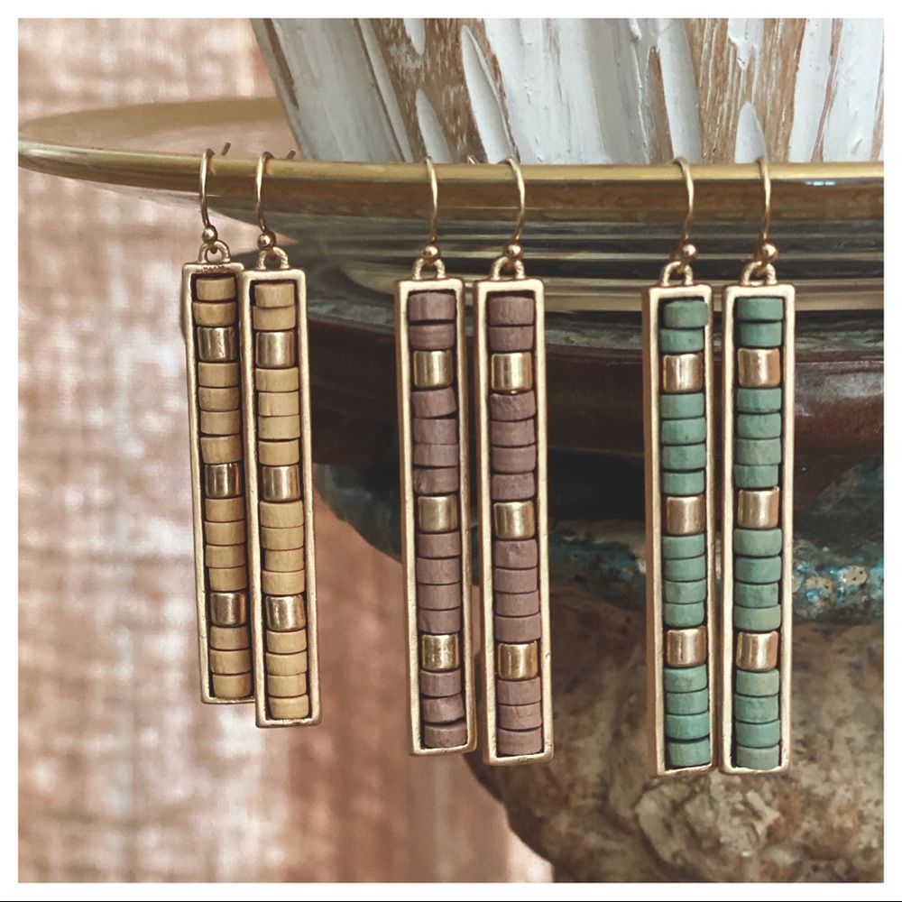 Boho Bar Dangle Earring ✨